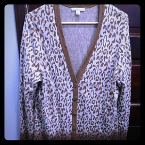 Isaac Mizrahi Animal Print Cardigan